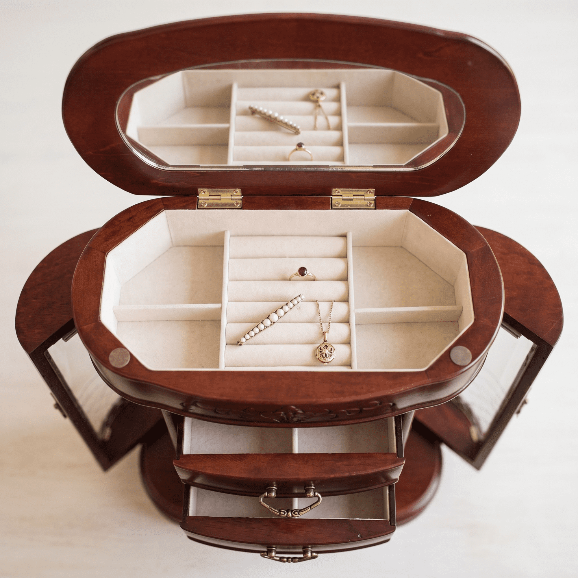 Hives & Honey Patricia Jewelry Chest, Cherry