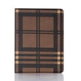 thumbnail image 1 of fashion luxury plaid pattern Leather Tablet Protective Case with Card Clip for iPad 9.7 10.2 11 12.9 Inch Air5 4 Mini 6 5 4 3 2 Coffee iPad Pro12.9 2018, 1 of 6