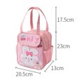 thumbnail image 4 of Batería de Cocina Bolsa de Almuerzo Niñas Lindo Oso Dibujos Animados Bolsa Bento Gran Capacidad para Niños (Rosa) Tmvgtek Libre de BPA, 4 of 6