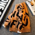 thumbnail image 5 of Suéter de punto con letras para hombre, ropa para hombre, estampado de cuello redondo, estético, jersey de cuello redondo, moda coreana, otoño 2024, ajuste holgado, XA, 5 of 5