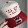 thumbnail image 2 of Let Em Talk Hat, Humorous Statement Trucker Headwear with Bold Text Patch, Adjustable Fit Hat for Comfort, 2 of 5