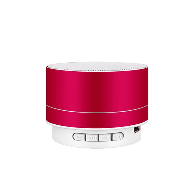 A10 Mini Haut-Parleur Sans Fil Compatible Bluetooth Haut-Parleur Lecteur de Musique Stéréo-Rouge