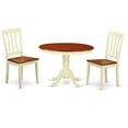 thumbnail image 2 of East West Furniture Hartland 3-piece Wood Dining Set in Buttermilk and Cherry, 2 of 2