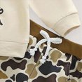thumbnail image 6 of Kaprioy Baby Boy Winter Clothes Toddler Baby Boy Clothes Long Sleeve Letter DADDY'S FISHING BUDDY Print Sweatshirt and Camouflage Jogger Pants Infant Boy Outfits, 6 of 7