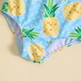thumbnail image 7 of Fesfesfes Kids Girls' Print Split Swimsuit Set with Suspender Breathable and Comfortable Swimwear Summer Printed Split-body Swimsuit Two-piece Set, 7 of 7