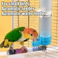 thumbnail image 4 of Bird Water Dispenser, Automatic Bird Water Dispenser & Cage Bath - 120Ml Capacity, 6.7X1.3X0.47In, Pvc Safe Material, Auto Refill, Hanging Cage Mount - For Parrots, Budgies,, 4 of 8