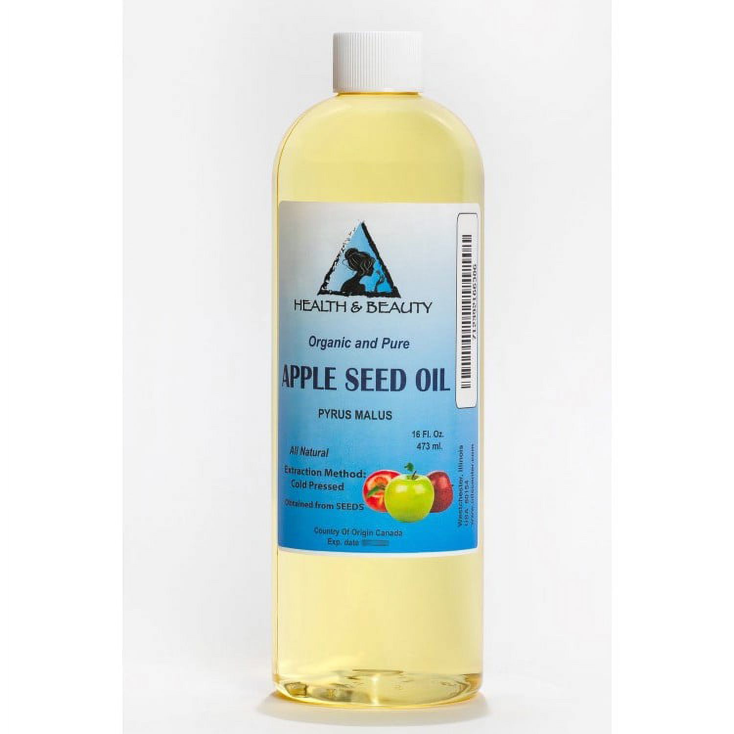 Apple Seed Oil Organic Carrier Cold Pressed Premium Natural 100% Pure  16 oz