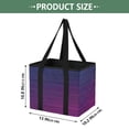 thumbnail image 2 of Collapsible Car Trunk Organizer with Handles 600D Oxford for Car Kitchen and Home Storage, Wave-like Purple 13× 10.2×10.8inch, 2 of 6