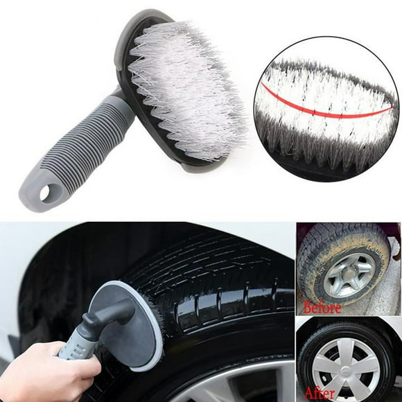 Agiferg Car Tyre Cleaning Brush Motorcycle Wheel Scrub Brush Washing Cleaning Tool