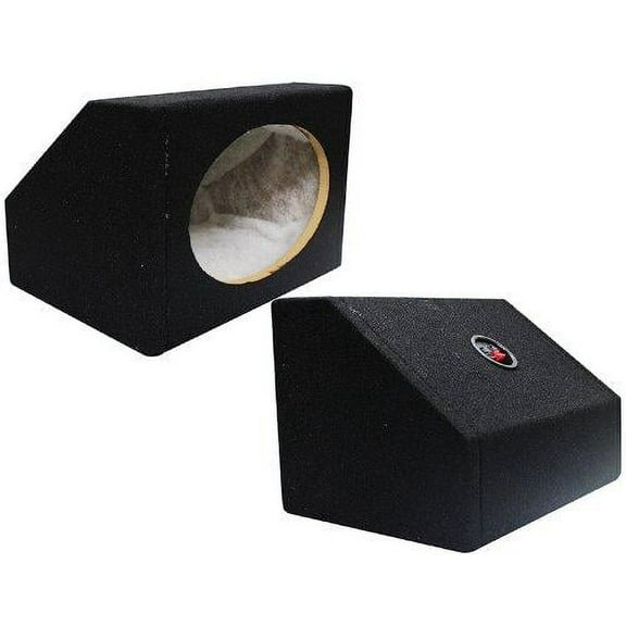 Absolute USA 6X9PKB 6 X 9 Inches Angled/Wedge Box Speakers, Set of Two (Black)