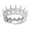 Silver color, variant on Necvior Stylish Acrylic Happy Birthday Princess Baroques Crown Toppers Cake Decoration Supplies Perfect For Cake