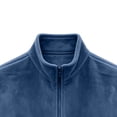thumbnail image 5 of LEKWK Fleece Jacket for Men Full Zip Stand Collar Warm Winter Outerwear Cozy Thermal Coat with Side Pockets Casual Lightweight Soft Pullover for Outdoor Blue M, 5 of 5