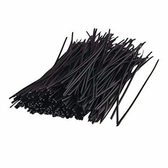 LAVZAN 500pcs 6inch Black Twist Ties/Twist Tie/Cable Ties/Cable Tie