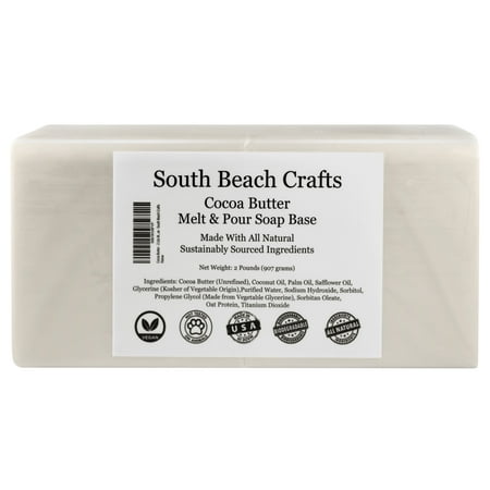 Cocoa Butter - 2 Lbs Melt and Pour Soap Base - South Beach