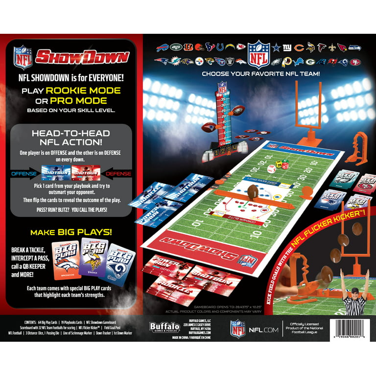 Buffalo Games NFL SHOWDOWN - Pass. Run. Blitz You Call The Plays! 