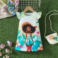 thumbnail image 2 of TJAZFJPA Robe Bébé Fille Robe d'Été pour Tout-Petits Filles Imprimé Dessin Animé / Style Princesse Décontracté Robe pour Filles, 2 of 6