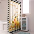 thumbnail image 6 of Fall Shower Curtain Harvest Fruits Shower Curtains for Bathroom Pumpkin Fallen Leaves Black Plaid Bath Curtains Sets for Autumn Thanksgiving Seasonal Bathroom Decor Fabric Waterproof 72 x 72 in, 6 of 6