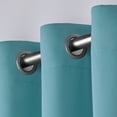 thumbnail image 3 of Par de paneles de cortina Exclusive Home, sarga satinada, 132 x 213 cm, color verde azulado, 3 of 7