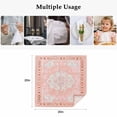 thumbnail image 4 of Pink Boho Cloth Napkins, Vintage Abstract Tribal Decorative Oriental Washable and Reusable Dinner Napkins Set of 6, Table Napkin for Kitchen Party Birthday Wedding Hotel Housewarming 20"x20", 4 of 8