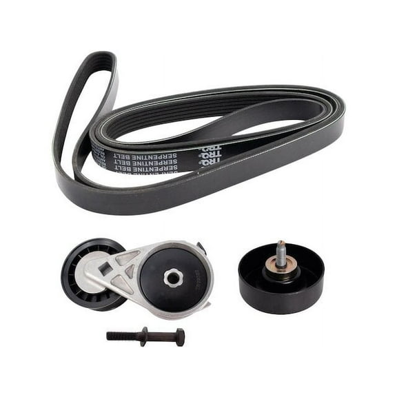 Accessory Belt Tensioner Kit 3 Piece - Compatible with 2005 - 2013 Chevy Silverado 1500 4.3L V6 2006 2007 2008 2009 2010 2011 2012