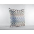 thumbnail image 2 of 18â€ Orange Gray Hatch Indoor Outdoor Throw Pillow, 2 of 4