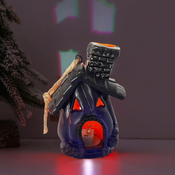 Decoraciones de Halloween, adornos de Halloween, regalos de Halloween, lámpara de decoración de calabaza de Halloween, cubo de calabaza, decoración de Halloween, luces de casa de calabaza brillantes d
