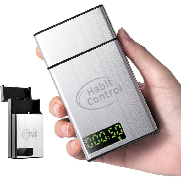 Habit Control Timed Lock Box Small - Portable Lockbox with Timer Lock, Time Release Locking Container Mini for Kitchen Cabinet's Key, Single Compartment Medication Storage, 4.37 x 2.44 x 1.1 in