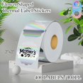 thumbnail image 3 of WWS-2 Inch Holographic Thermal Sticker Labels Silver, 400pcs Printable Round Thermal Printer Stickers, Waterproof Self-Adhesive Thermal Labels for Small Business Logo Design/Thanks Card, 3 of 4