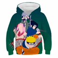thumbnail image 1 of 2023 ropa para niños Sudadera con capucha de Naruto Anime sudadera Uzumaki Akatsuki Sakura Kakashi Sasuke Hinata Hyuga sudadera para niños 160 zhangyuxiang CONDUJO, 1 of 2