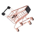 thumbnail image 4 of Golden Iron Mini Shopping Cart for Decor Unique Design Lightweight Compact 7.8 Inch, 4 of 8