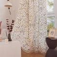 thumbnail image 6 of PixelForge Boho Floral Linen Curtain, Farmhouse Curtain for Living Room, Light Filtering Rod Pocket, 1 Panel, Mustard Floral, 52 x 84 Inches, 6 of 7