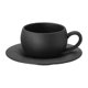 thumbnail image 1 of 280ml Ceramic Coffee Mug,Stone Fired Cup with Saucer,Ideal for Breakfast Milk & Coffee,Egg-Shaped De, 1 of 5