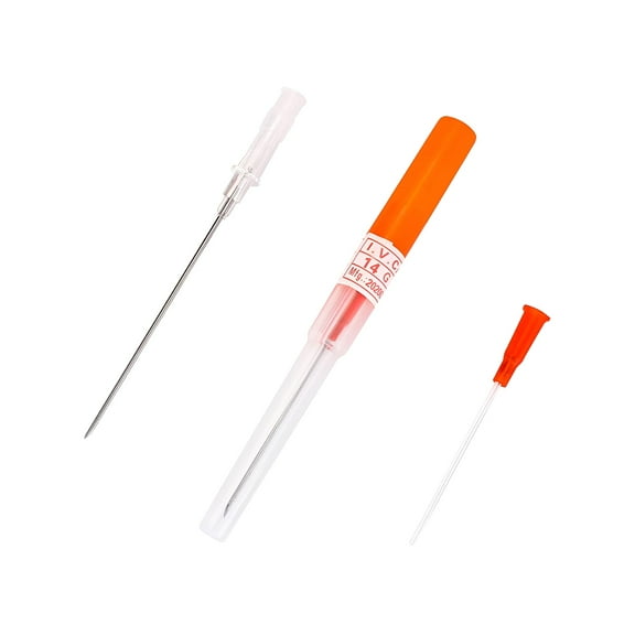 XIRQI Ear Nose Piercing Needles, 10pcs 18G Piercing Needles Catheter Needles Kit for IV Start Kits, Piercing Tools, Piercing Supplies (18G)