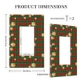 thumbnail image 3 of Disketp Checkered With Golden Stars Decorative Light Switch or Outlet Wall Plate with Safety Cover-Style U, 3 of 6