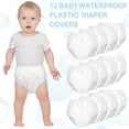 thumbnail image 5 of Yoqb 12 Packs Waterproof Plastic Pants for Toddlers Reusable Diaper Covers Unisex Baby Potty Training Underwear CoversA108, 5 of 6