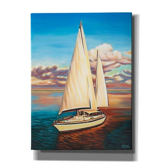 Epic Graffiti 'Sunset Cruise I' by Carolee Vitaletti, Canvas Wall Art, 40"x54"