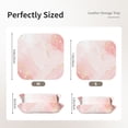 thumbnail image 4 of Valet Tray, Pink Marble Faux Leather Desk Tray Vanity Tray Night Stand Organizer Catch All Tray Key Bowl for Entryway Table, Elegant Valet Tray Storage for Men Women, 4 of 7