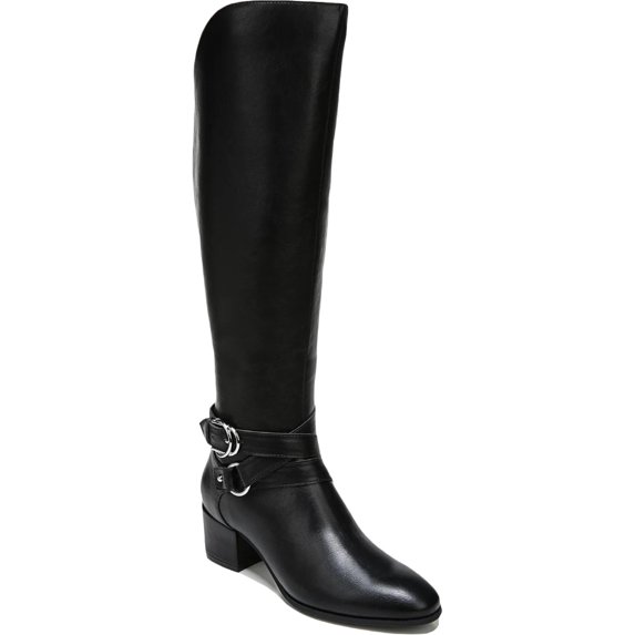 LifeStride Womens Oakley Faux Leather Covered Heel Knee-High Boots