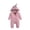 Pink, variant on Baby Boy Rompers Boys Shark Hooded Long Sleeve Romper Jumpsuit Playwear Toddler Jumpsuit Blue 18-24 Months