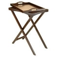 thumbnail image 4 of Folding Butler Tray Table, Antique Walnut - Portable TV Tray Table for Serving, Chairside & Tableside Use - Solid & Composite Wood - No Assembly - 29.53"H x 24"W x 14.65"D 24.02"W x 29.53"H x 14.65"D, 4 of 9