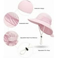 thumbnail image 7 of 2Pack Toddler Sun Hat Baby Beach Hat Summer UPF 50+ Protection Caps for Boys Girls Wide Brim Neck Flap Outdoor Play Hats, 7 of 7