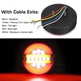 thumbnail image 3 of 4 Inch Trailer Dynamic Tail Light 24V LED Truck Brake Light LED Round Water Hamburger for Cars, Boats, Buses, Caravans, 3 of 10