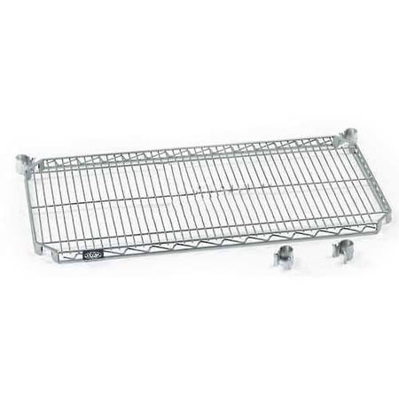 Nexel Poly-Z-Brite Quick Adjust Shelf w/Hooks & Clips, 48"W x 18"D