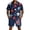 Vermilion, variant on Men's American Flag Print 2 Piece Outfits Patriotic Button Down Shirts USA Flag Relaxed Fit Shorts Travel Outfits Suits with Pockets Red S