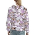 thumbnail image 7 of Kdxio Owl And Floral Print Womens Oversized Hoodies Sweatshirts Hooded Pullover Tops Sweaters Casual-XX-Large, 7 of 7