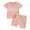 Pink, variant on Bagilaanoe 2pcs Toddler Baby Girl Shorts Set Short Sleeve Letter Print T Shirt Tops + Shorts 6M 12M 18M 24M 3T 4T Kids Casual Summer Clothes