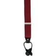 thumbnail image 3 of CTM  1.375 Inch Wide Solid Color Y-Back Button-End Suspenders (Men), 3 of 4