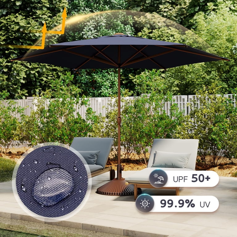 10 tilt solar lighted patio umbrella Best Choice Products 10ft Solar LED Lighted Patio Umbrella w/ Tilt Adjustment, UV-Resistant Fabric