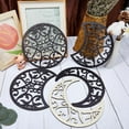 thumbnail image 3 of 5Pcs Moon Phase Wall Decorations Moon Wall Art Decor Hanging Boho Wooden Decoration Set Aesthetic with Stickers, 3 of 9