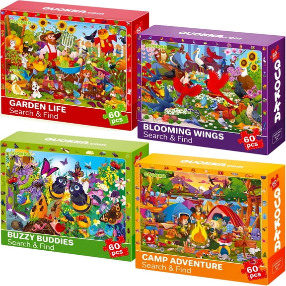 Quokka Puzzles for Kids Ages 6-8 - Toddler Puzzles Ages 4-6 - 60 Piece Jigsaw Puzzle Animals and Bugs Themed